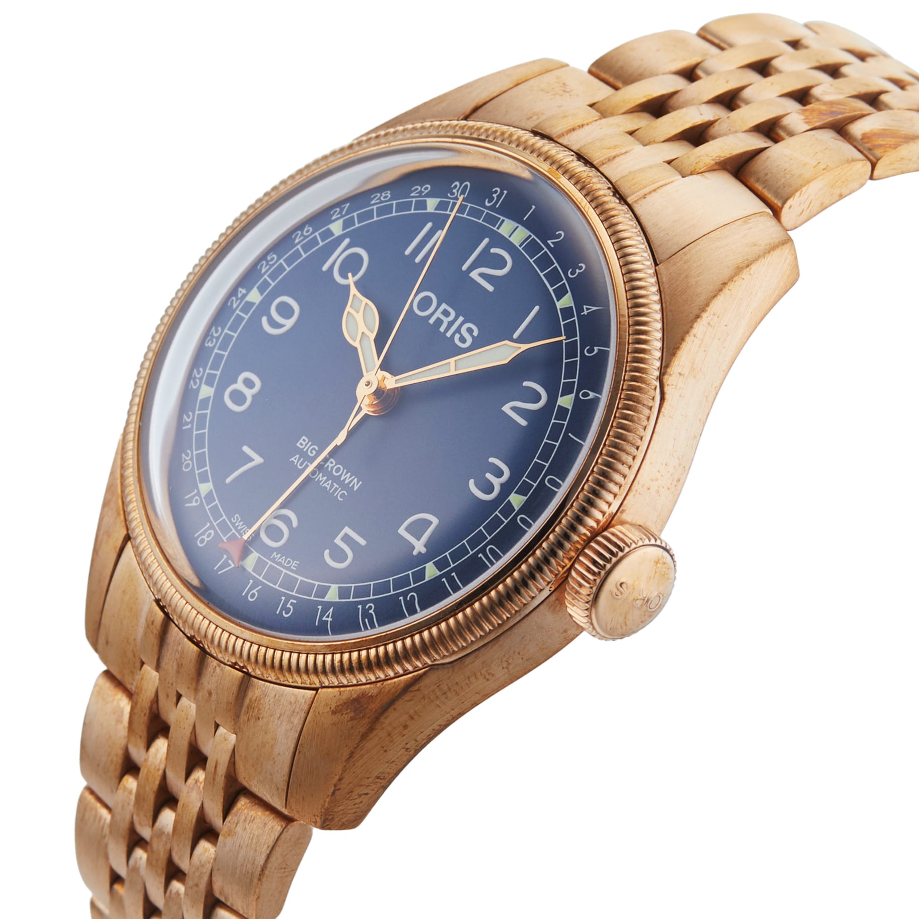 Pre-Owned Oris Big Crown Pointer Date 40mm Bronze 01 754 7741 3165-07 8 20 01 Pre-Owned Oris Big Crown Pointer Date 40mm Bronze 01 754 7741 3165-07 8 20 01