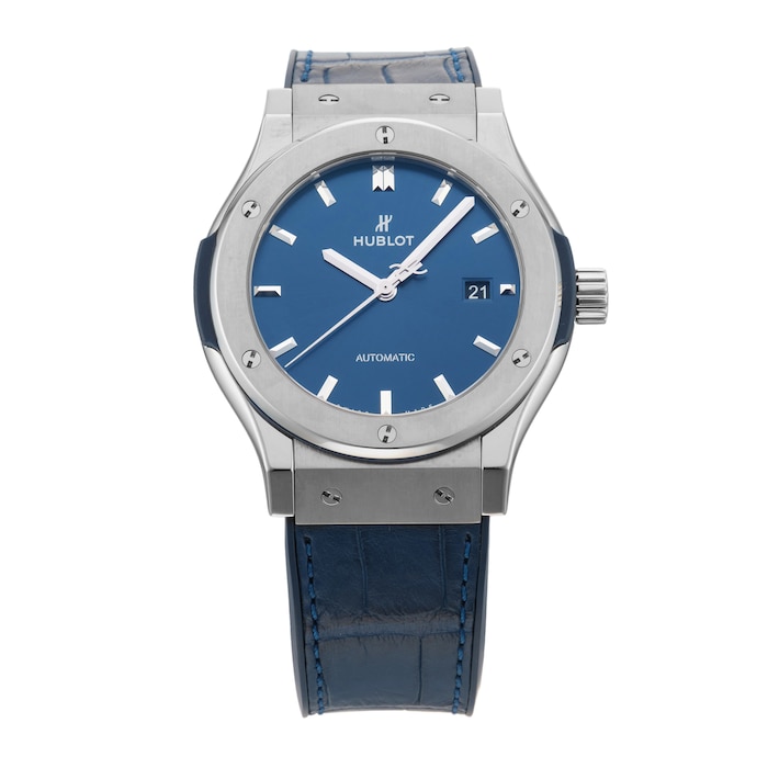 Pre-Owned Hublot Classic Fusion Titanium Blue 42mm