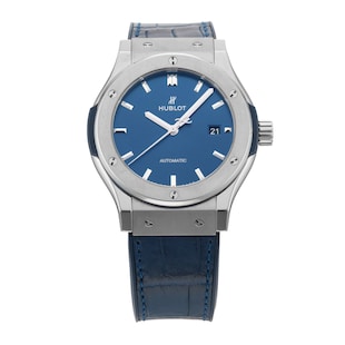 Pre-Owned Hublot Classic Fusion Titanium Blue 42mm