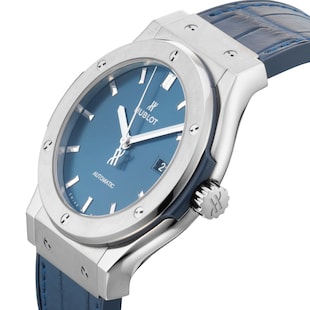 Pre-Owned Hublot Classic Fusion Titanium Blue 42mm