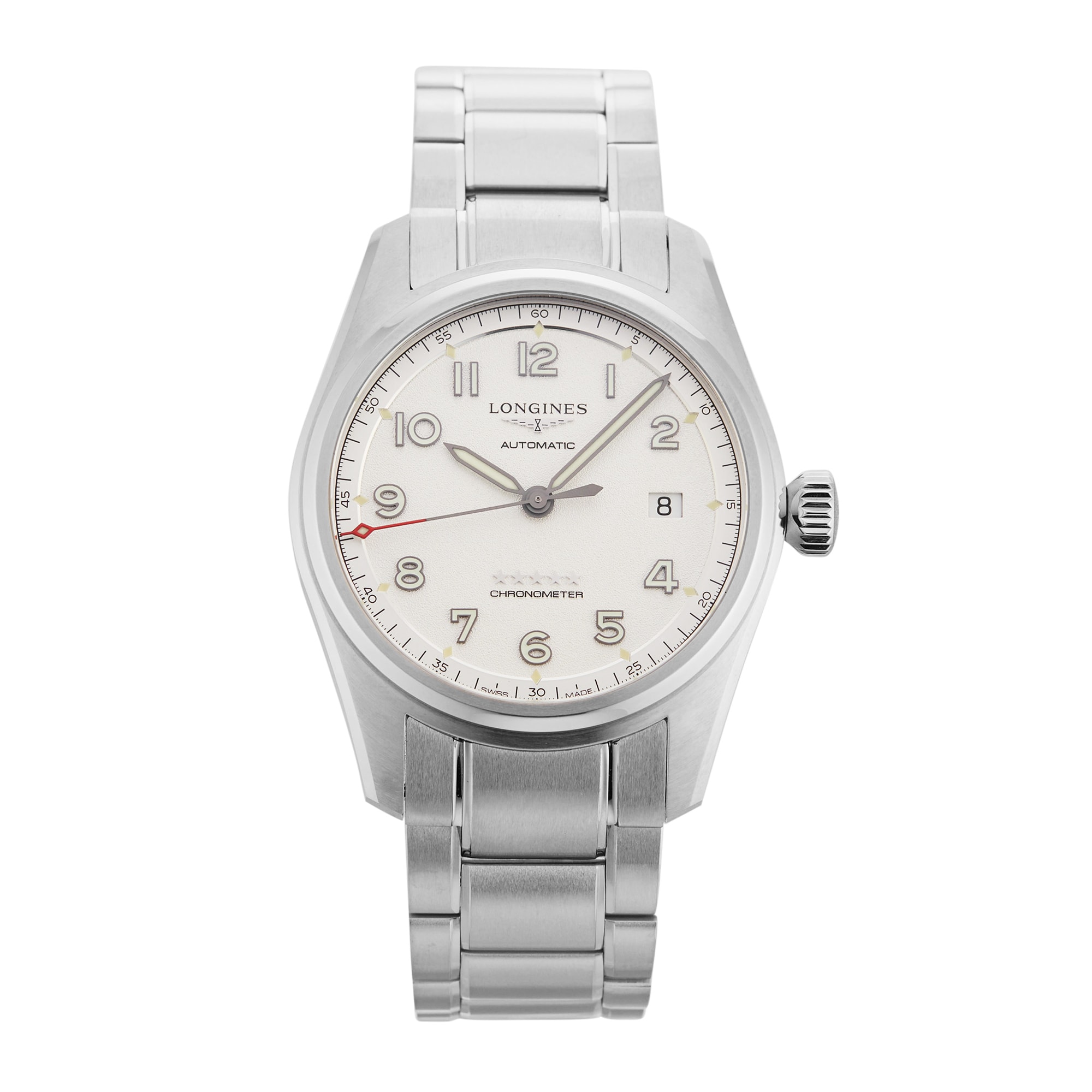 Pre-Owned Longines Spirit Automatic 40mm Stainless Steel L38104736 Pre-Owned Longines Spirit Automatic 40mm Stainless Steel L38104736