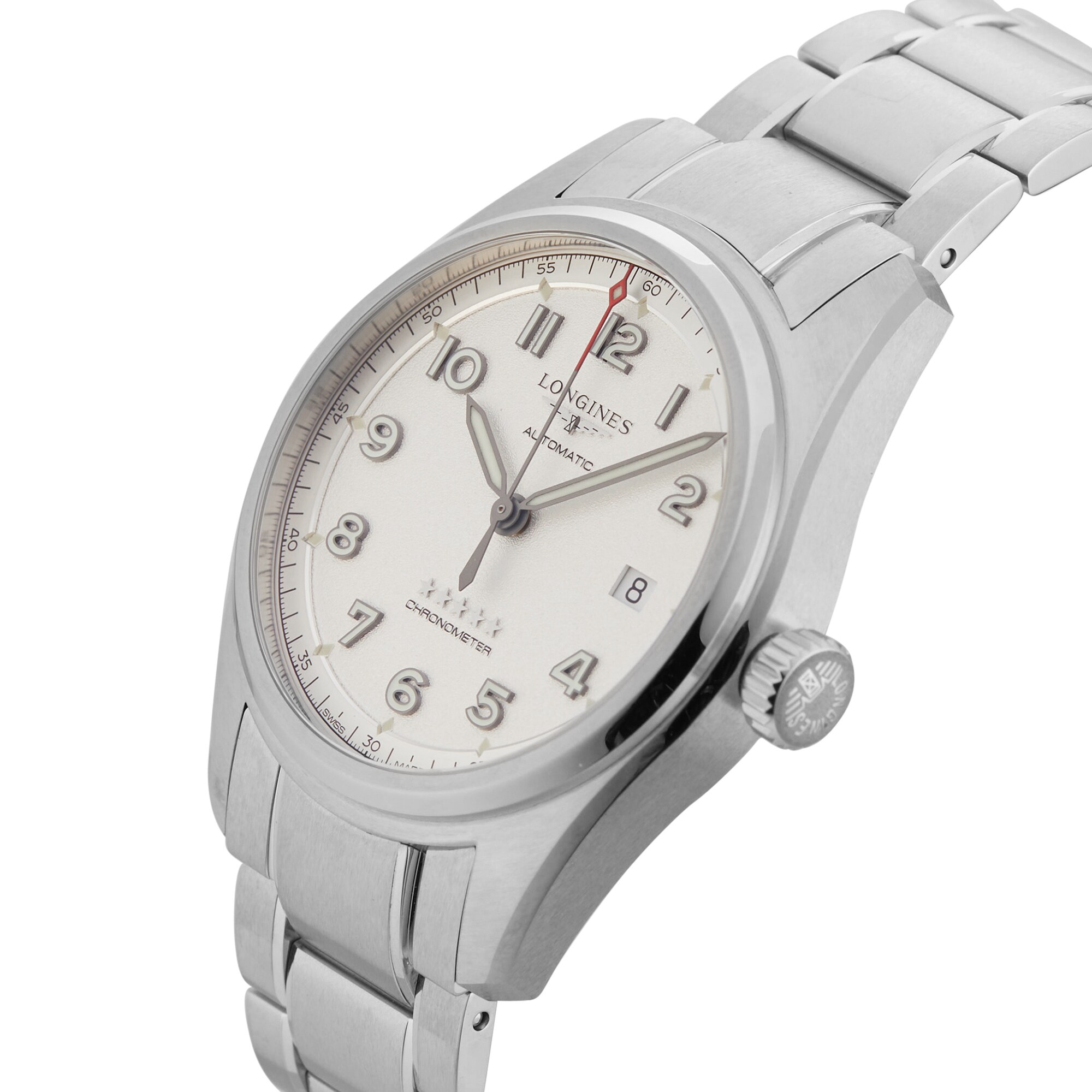 Pre-Owned Longines Spirit Automatic 40mm Stainless Steel L38104736 Pre-Owned Longines Spirit Automatic 40mm Stainless Steel L38104736