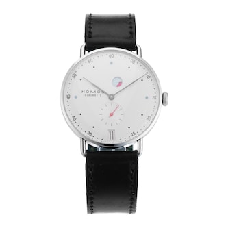 Pre-Owned NOMOS Glashutte Metro Date Power Reserve 37MM Stainless Steel Pre-Owned NOMOS Glashutte Metro Date Power Reserve 37MM Stainless Steel