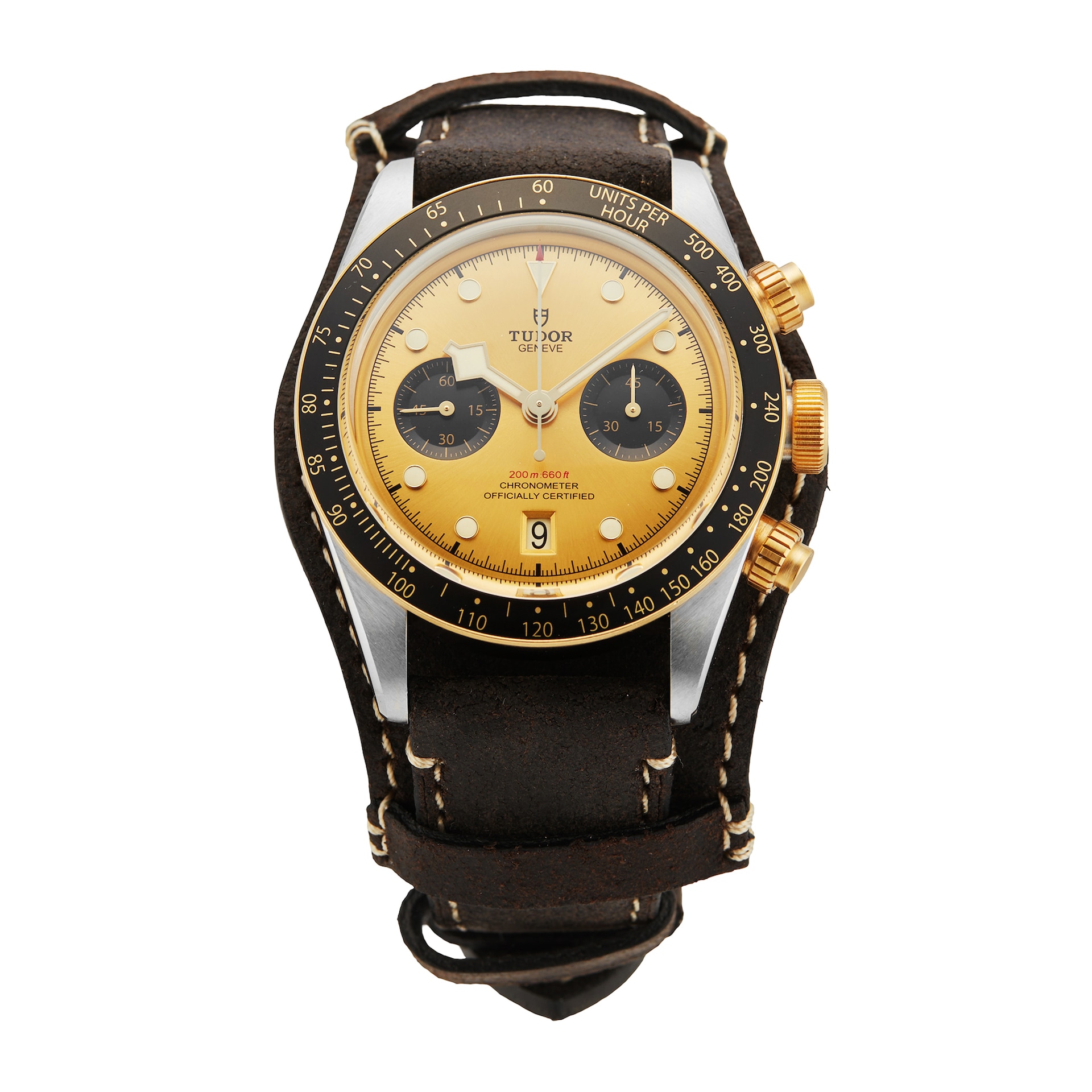 Pre-Owned Tudor Black Bay Chrono S&G 41mm Stainless Steel and Yellow Gold