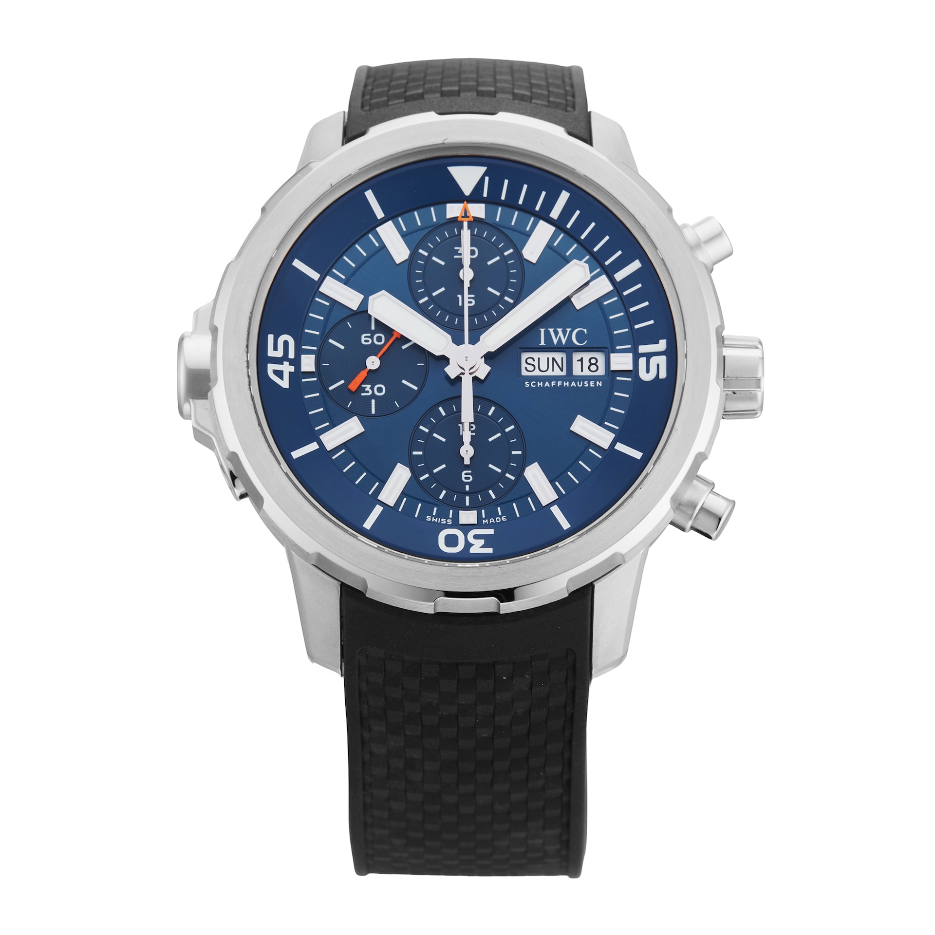Pre-Owned IWC Aquatimer Chronograph Edition "Expedition Jacques-Yves Cousteau" 44mm Stainless Steel