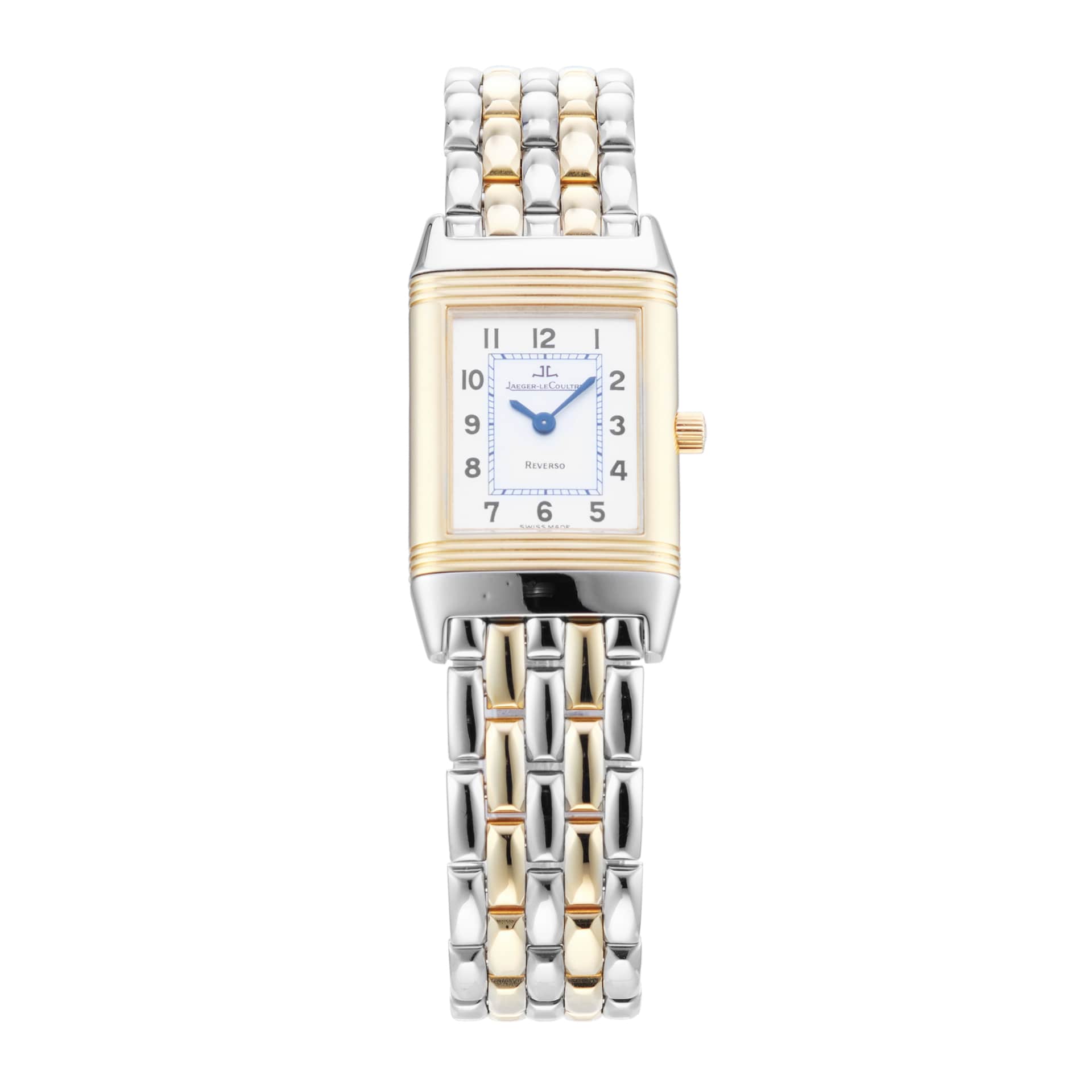 Pre-Owned Jaeger-LeCoultre Reverso Lady 20mm Stainless Steel and Yellow Gold