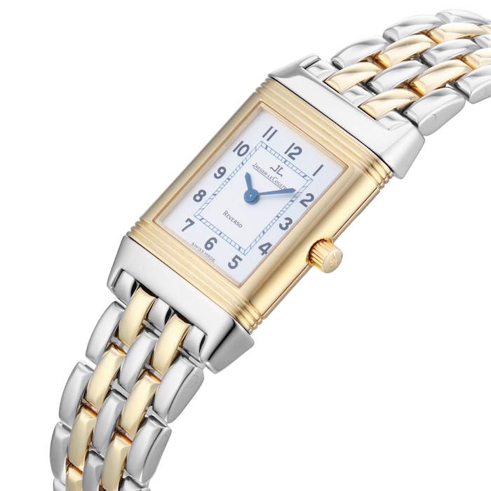 Pre-Owned Jaeger-LeCoultre Reverso Lady 20mm Stainless Steel and Yellow Gold