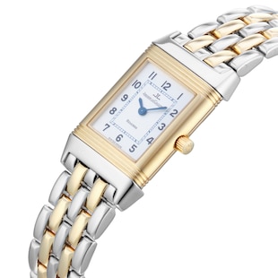 Pre-Owned Jaeger-LeCoultre Reverso Lady 20mm Stainless Steel and Yellow Gold