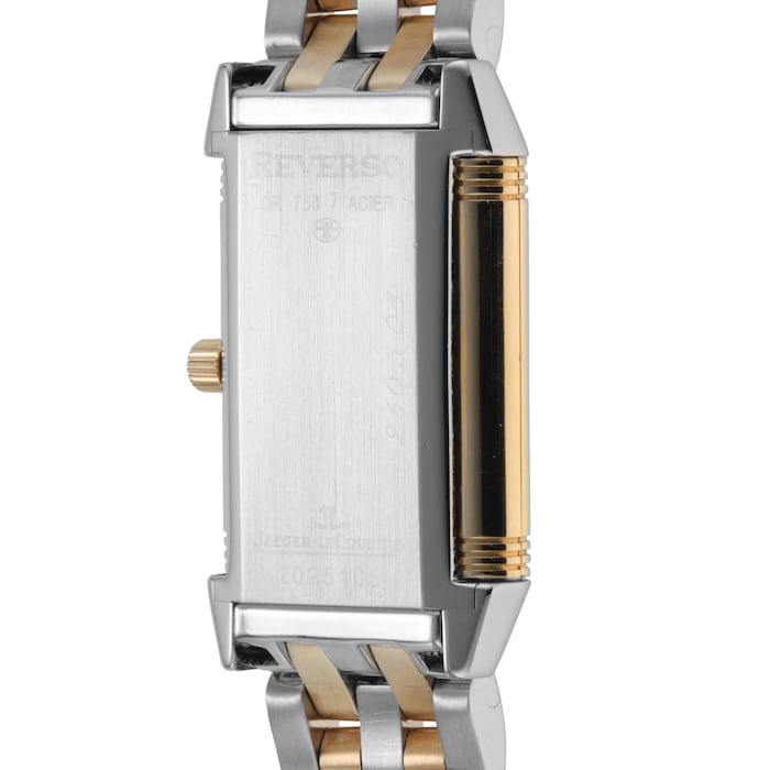 Pre-Owned Jaeger-LeCoultre Reverso Lady 20mm Stainless Steel and Yellow Gold