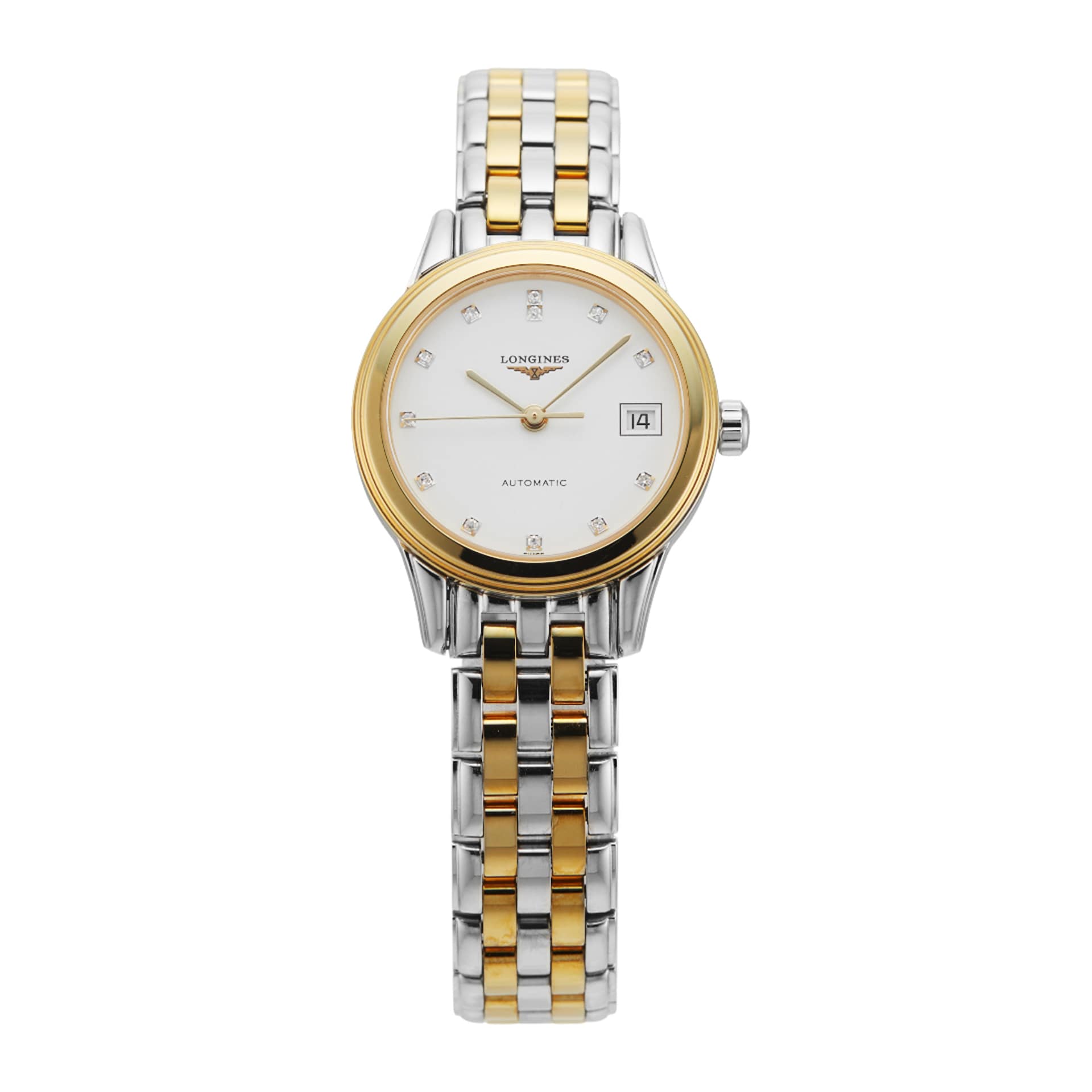 Pre-Owned Longines Flagship 26mm Stainless Steel and Yellow Gold PVD
