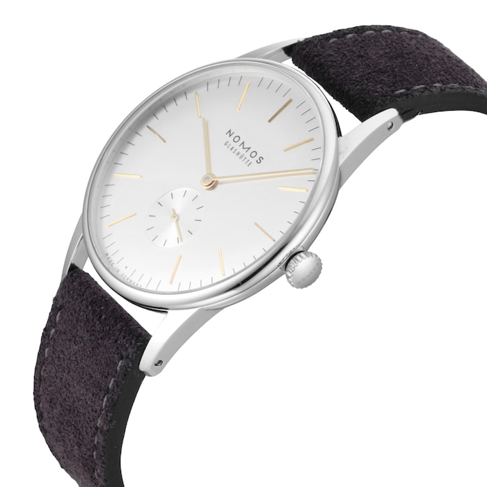 Pre-Owned NOMOS Glashutte Orion Silver 38mm Stainless Steel
