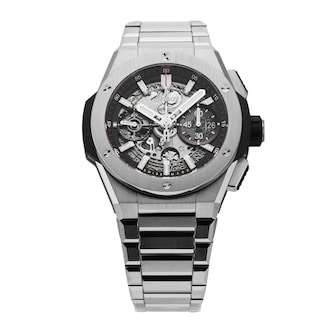 Pre-Owned Hublot Big Bang Integrated Chronograph 42mm Titanium Pre-Owned Hublot Big Bang Integrated Chronograph 42mm Titanium