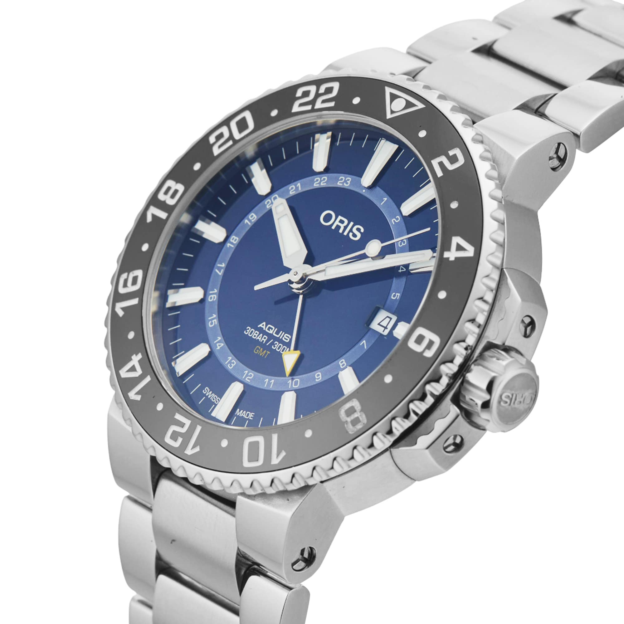 Pre-Owned Oris Aquis GMT Date 43.50mm Stainless Steel