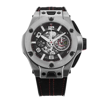 Pre-Owned Hublot Big Bang Unico Ferrari Limited Edition 0699/1000 45mm Titanium 402.NX.0123.WR