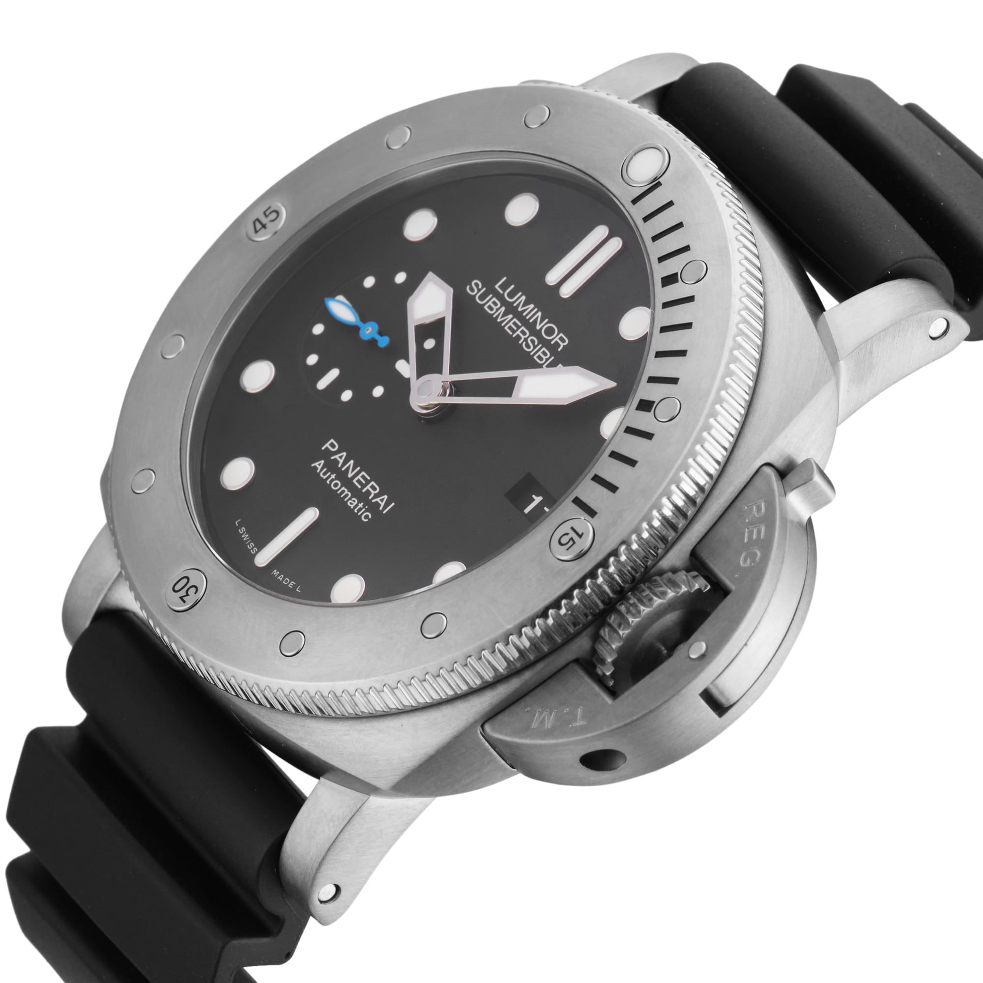 Pre-Owned Panerai Luminor Submersible 1950 3 Days 47mm Titanium Pre-Owned Panerai Luminor Submersible 1950 3 Days 47mm Titanium