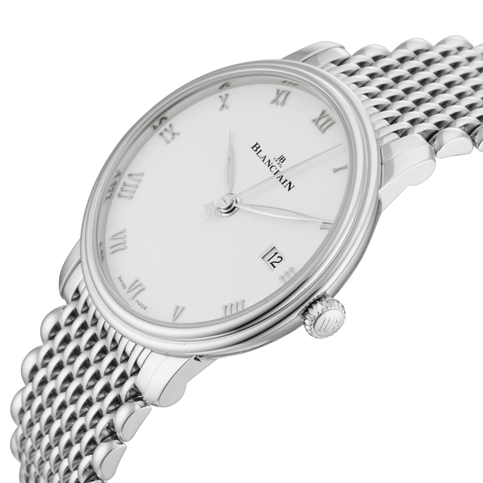 Pre-Owned Blancpain Villeret Ultraplate 38mm Stainless Steel Pre-Owned Blancpain Villeret Ultraplate 38mm Stainless Steel