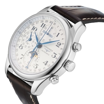 Pre-Owned Longines Master Collection Chrono Moonphase 42mm Stainless Steel Pre-Owned Longines Master Collection Chrono Moonphase 42mm Stainless Steel