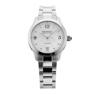 Pre-Owned Bremont Solo 34-AJ-Mother Of Pearl 34mm Stainless Steel