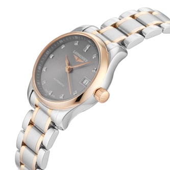 Pre-Owned Longines Master Collection 25.5mm Stainless Steel and Rose Gold