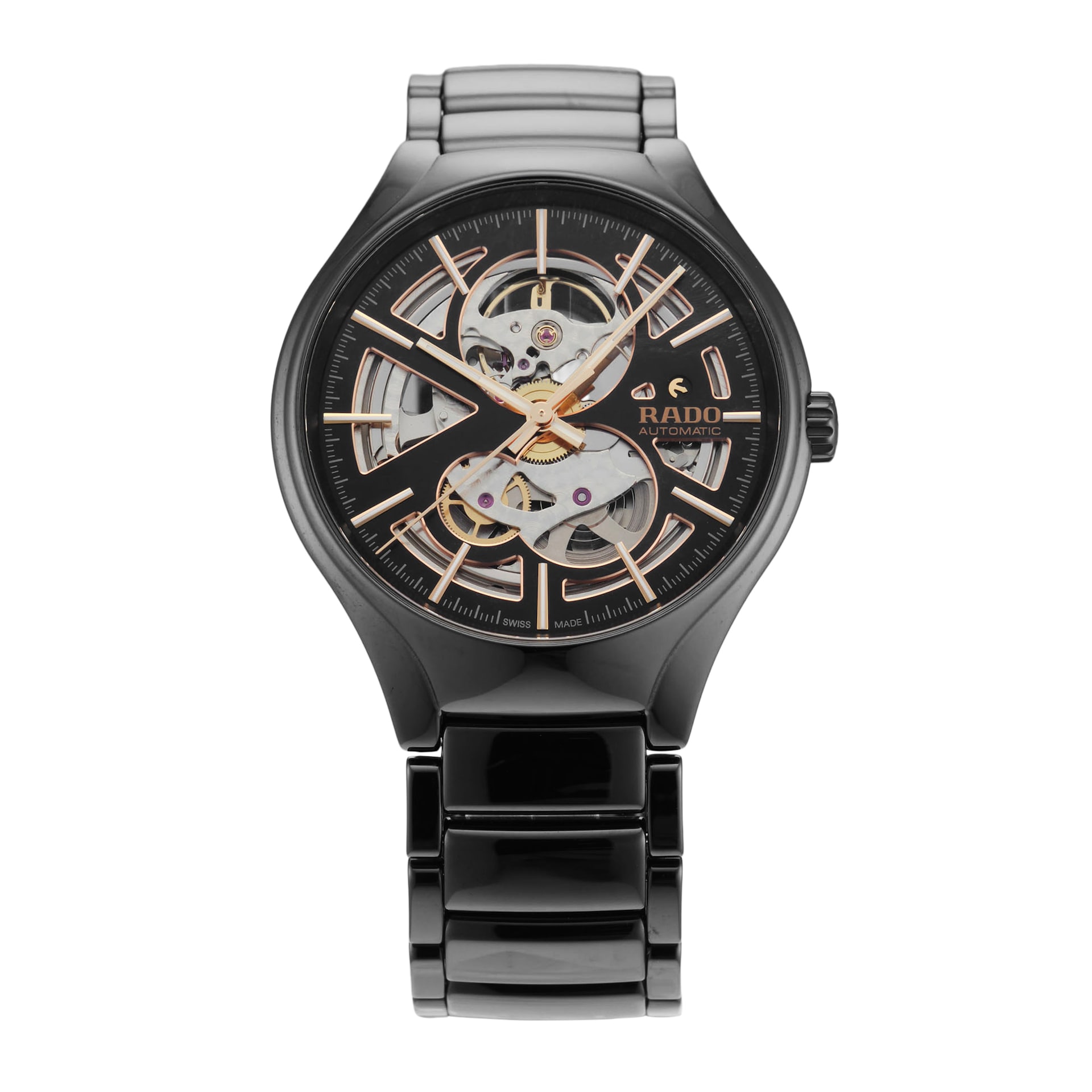 Pre-Owned Rado True Round Automatic Open Heart 40mm Ceramic and Titanium Pre-Owned Rado True Round Automatic Open Heart 40mm Ceramic and Titanium