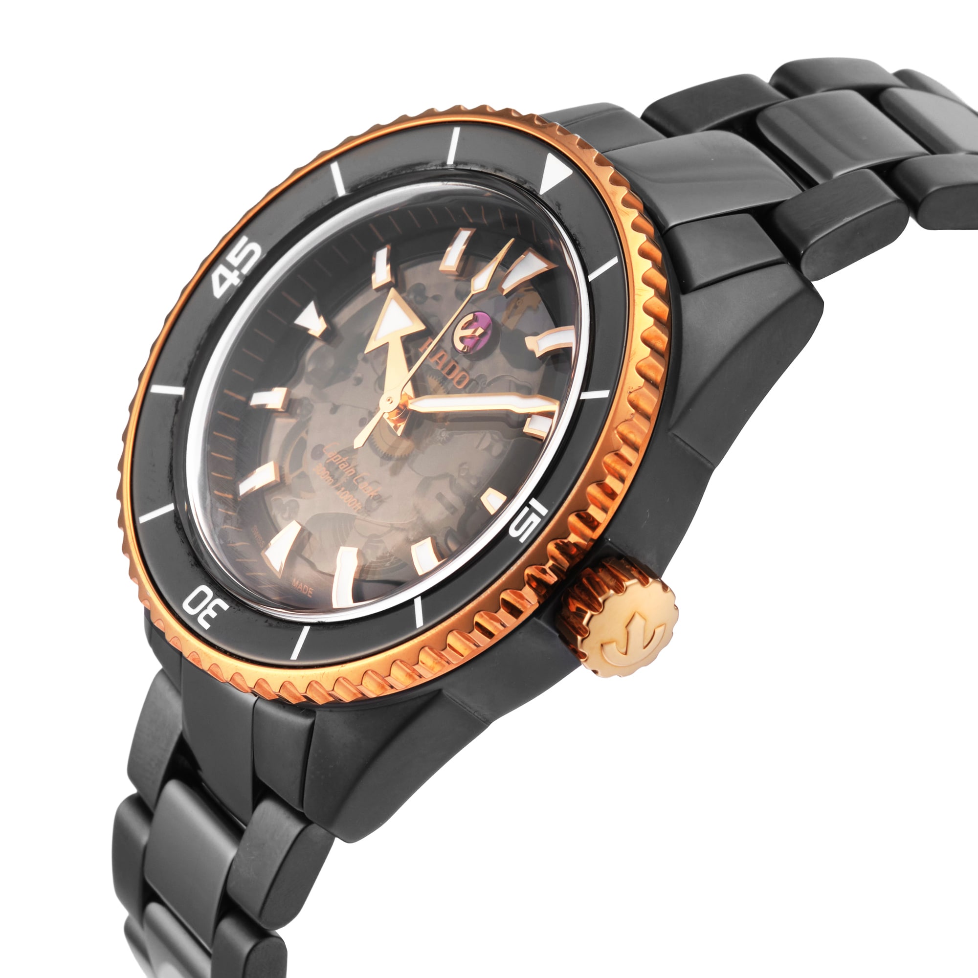 Pre-Owned Rado Captain Cook High-Tech Ceramic 43mm Stainless Steel and Ceramic