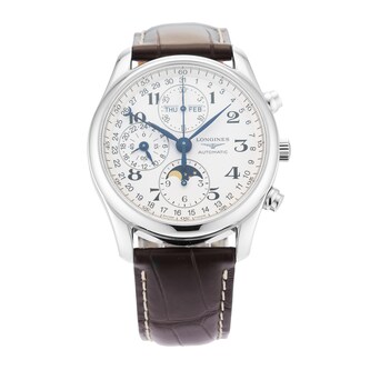 Pre-Owned Longines Master Collection Chrono Moonphase 40mm Stainless steel