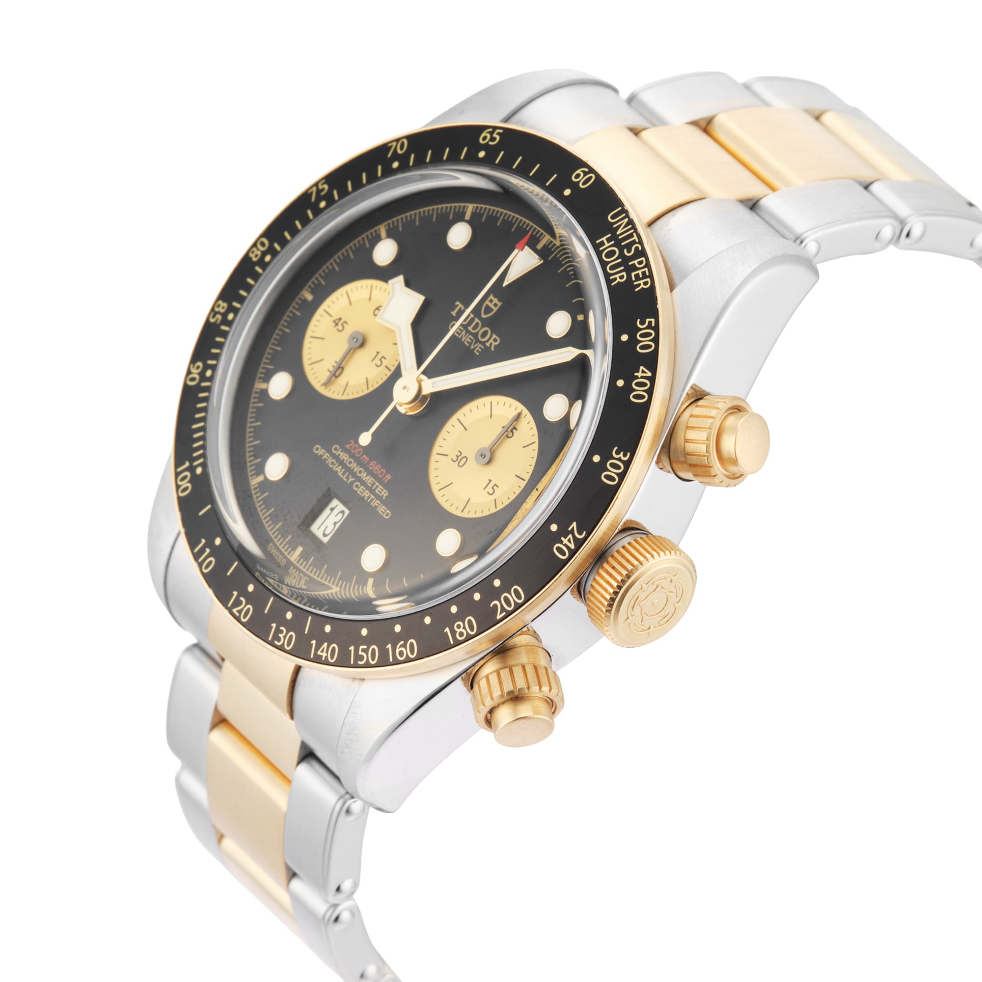Pre-Owned Tudor Black Bay Chrono S&G 41mm Stainless Steel and Yellow Gold