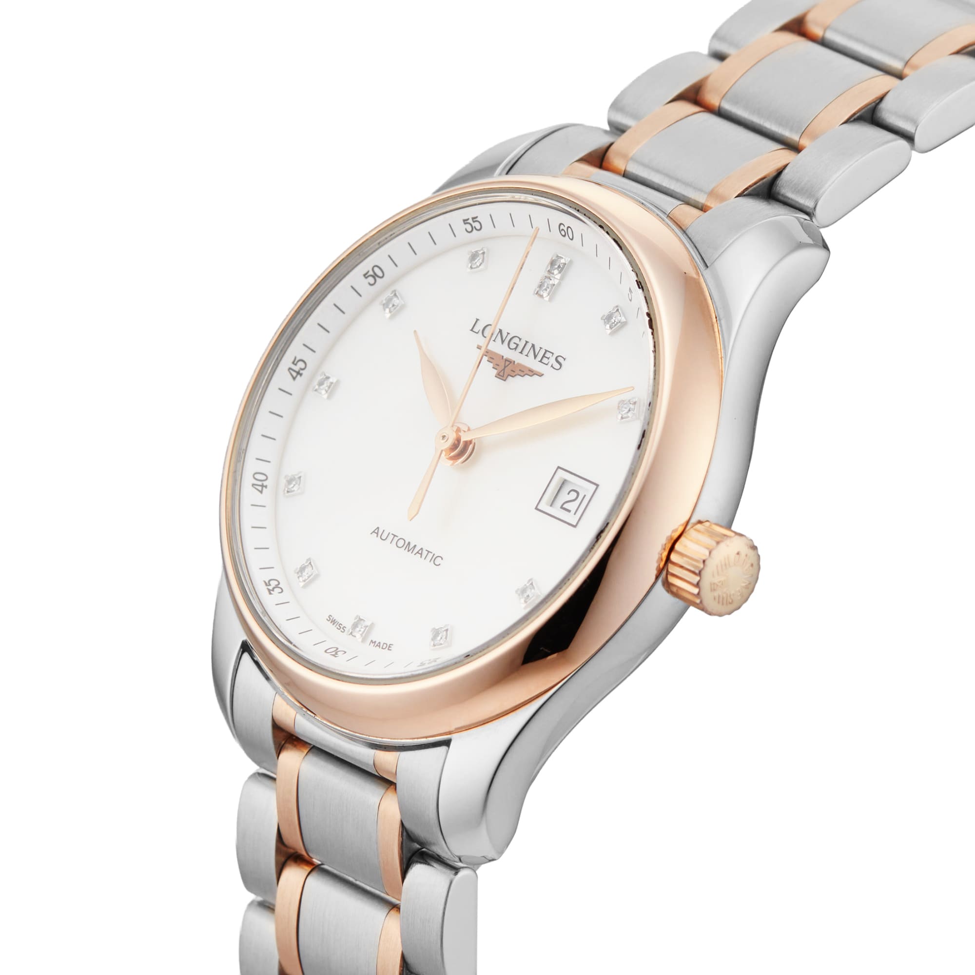 Pre-Owned Longines Master Collection 29mm Stainless Steel and Rose Gold