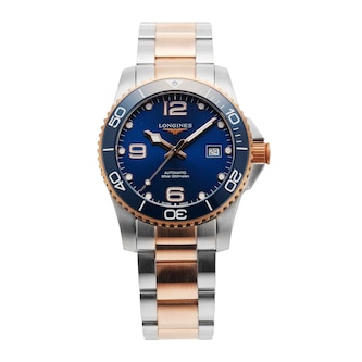 Pre-Owned Longines Hydroconquest 41MM Stainless Steel and Rose Gold PVD