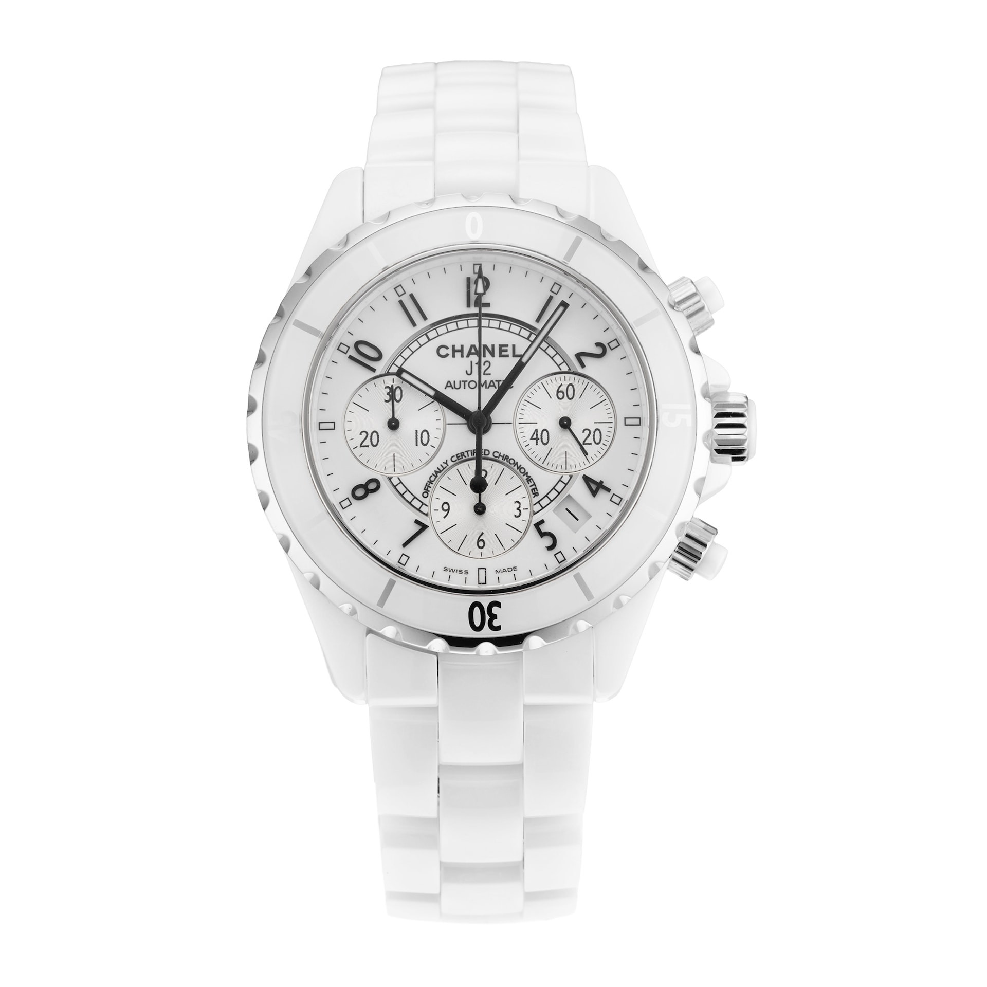 Pre-Owned Chanel J12 41mm Stainless Steel and Ceramic