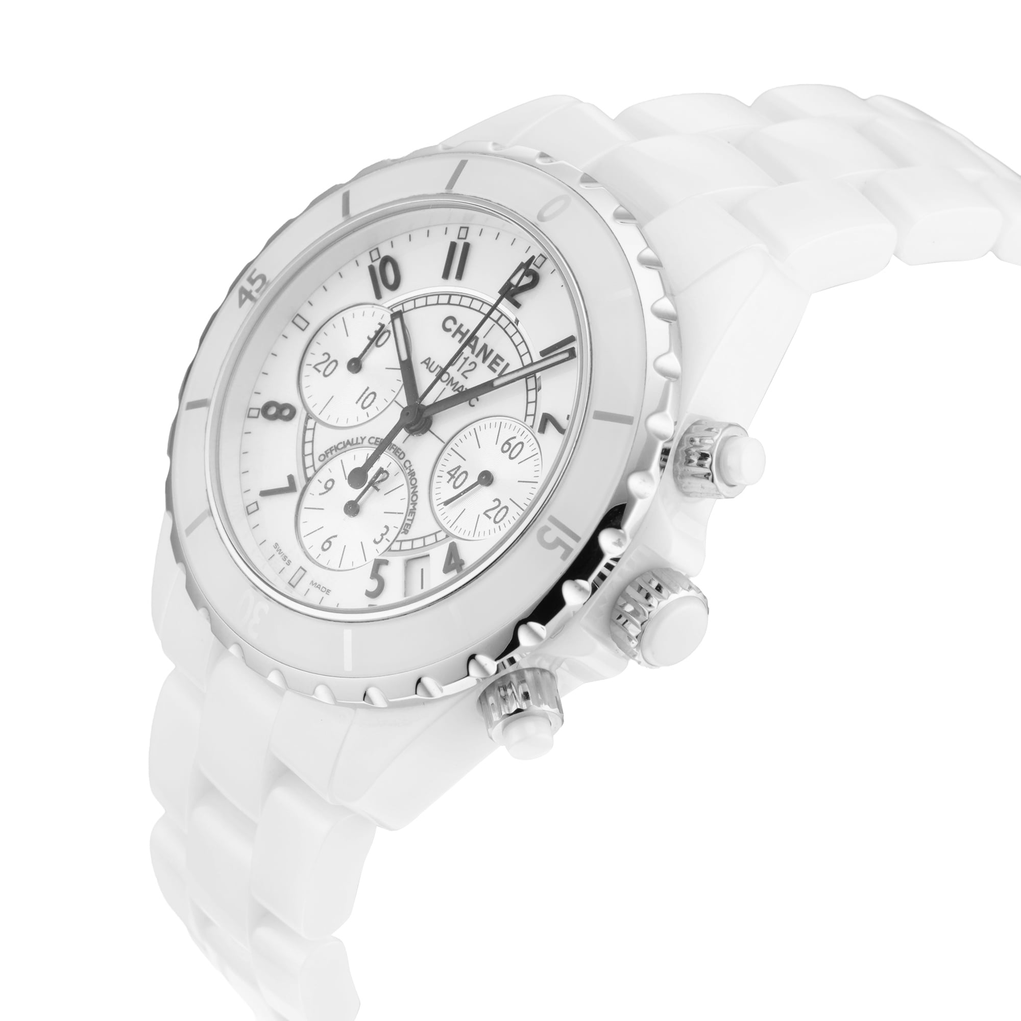 Pre-Owned Chanel J12 41mm Stainless Steel and Ceramic Pre-Owned Chanel J12 41mm Stainless Steel and Ceramic