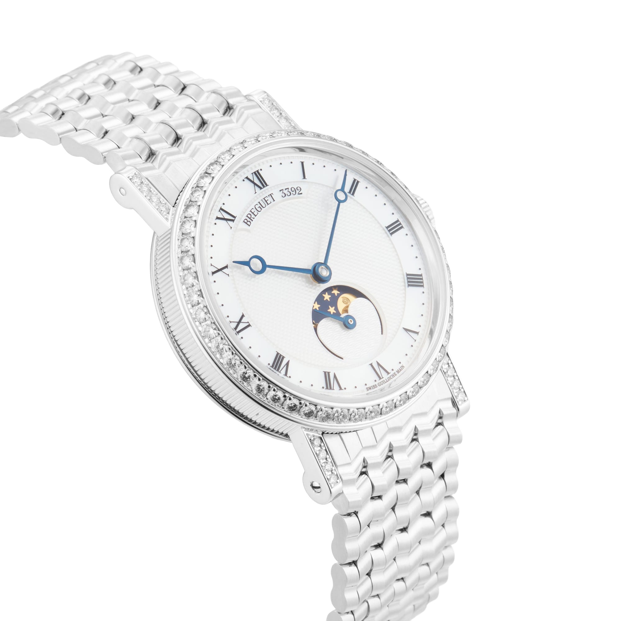 Pre-Owned Breguet Classique Phase de Lune 9088 30mm White Gold Pre-Owned Breguet Classique Phase de Lune 9088 30mm White Gold