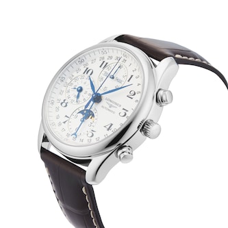 Pre-Owned Longines Master Collection Chrono Moonphase 40mm Stainless steel