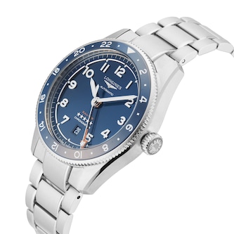 Pre-Owned Longines Spirit Zulu Time 42mm Stainless Steel Pre-Owned Longines Spirit Zulu Time 42mm Stainless Steel