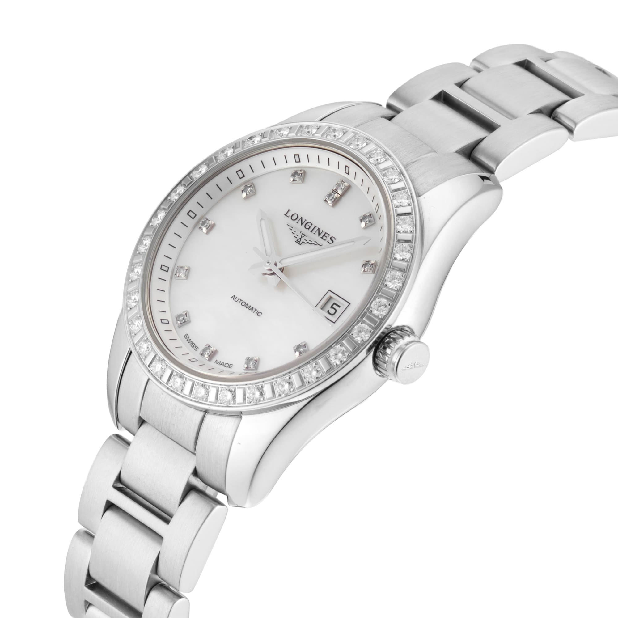 Pre-Owned Longines Conquest 30mm Stainless Steel Pre-Owned Longines Conquest 30mm Stainless Steel