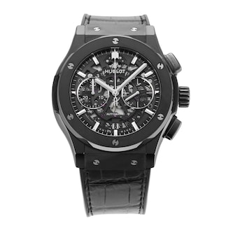 Pre-Owned Hublot Classic Fusion Aerofusion Black Magic Chronograph 45mm Ceramic