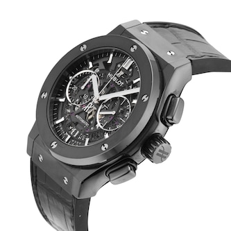 Pre-Owned Hublot Classic Fusion Aerofusion Black Magic Chronograph 45mm Ceramic