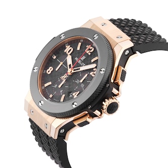 Pre-Owned Hublot Big Bang Original Gold Ceramic 44mm Rose Gold and Titanium Pre-Owned Hublot Big Bang Original Gold Ceramic 44mm Rose Gold and Titanium