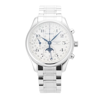 Pre-Owned Longines Longines Master Collection Chrono Moonphase 42mm Stainless Steel