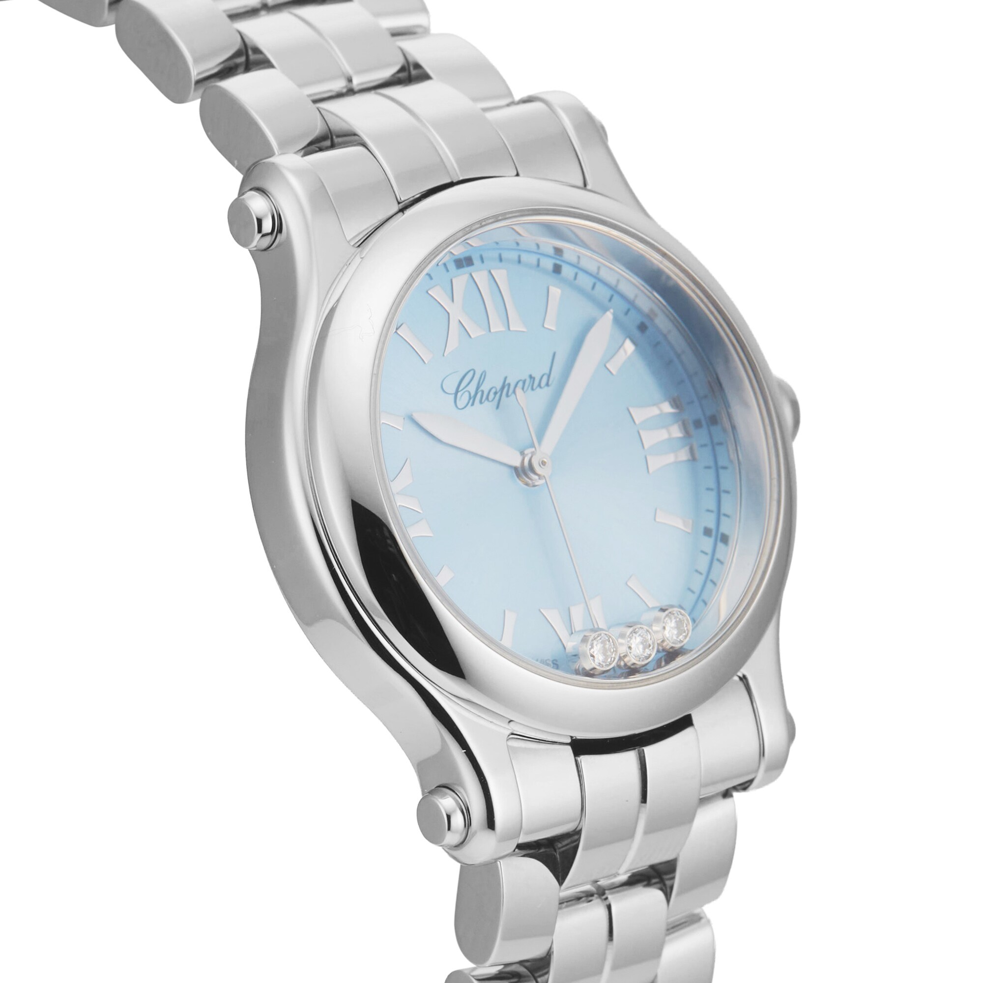 Pre-Owned Chopard Happy Sport 30mm Stainless Steel Pre-Owned Chopard Happy Sport 30mm Stainless Steel