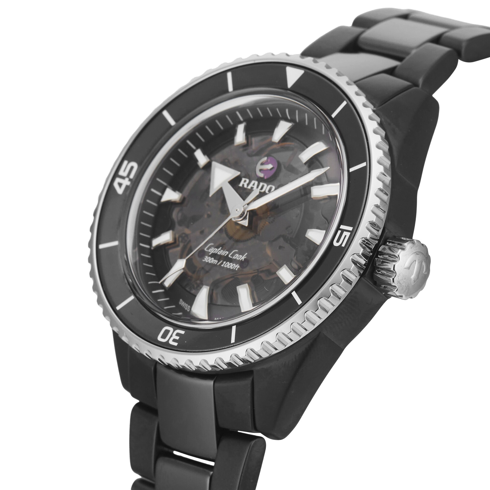 Pre-Owned Rado Captain Cook 43mm Automatic High-Tech Ceramic Pre-Owned Rado Captain Cook 43mm Automatic High-Tech Ceramic