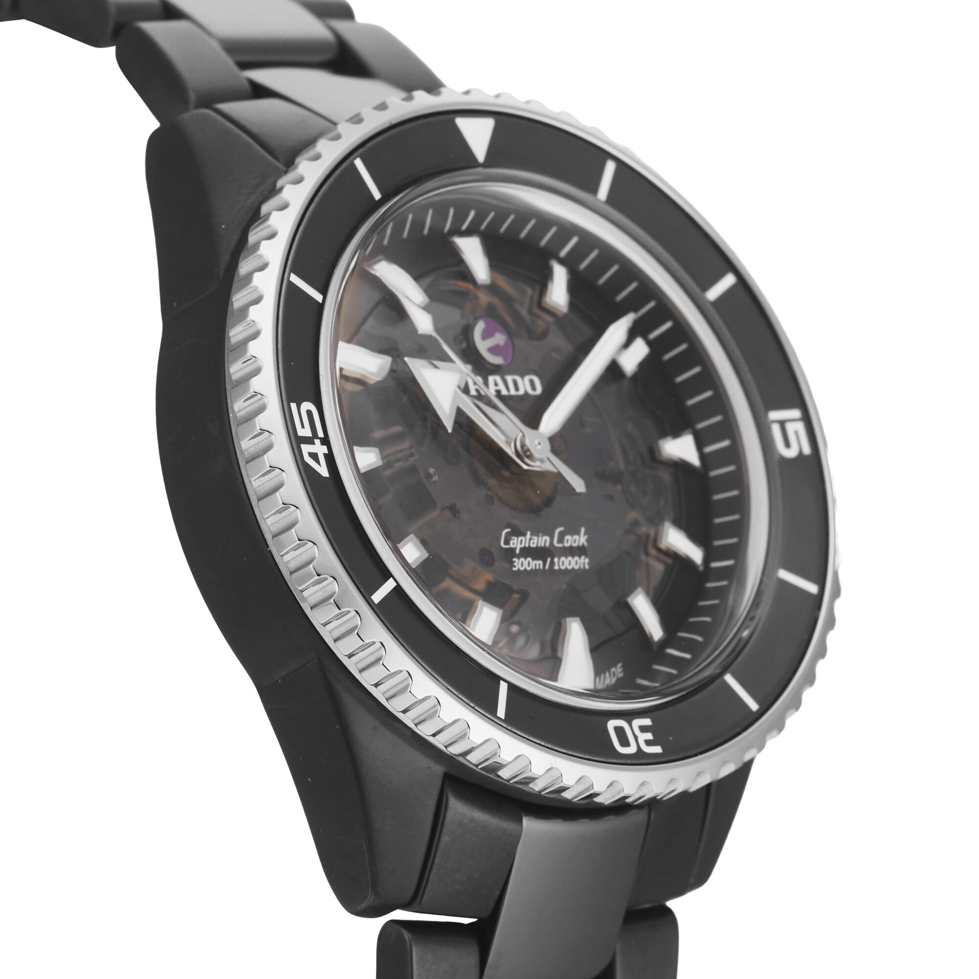 Pre-Owned Rado Captain Cook 43mm Automatic High-Tech Ceramic Pre-Owned Rado Captain Cook 43mm Automatic High-Tech Ceramic