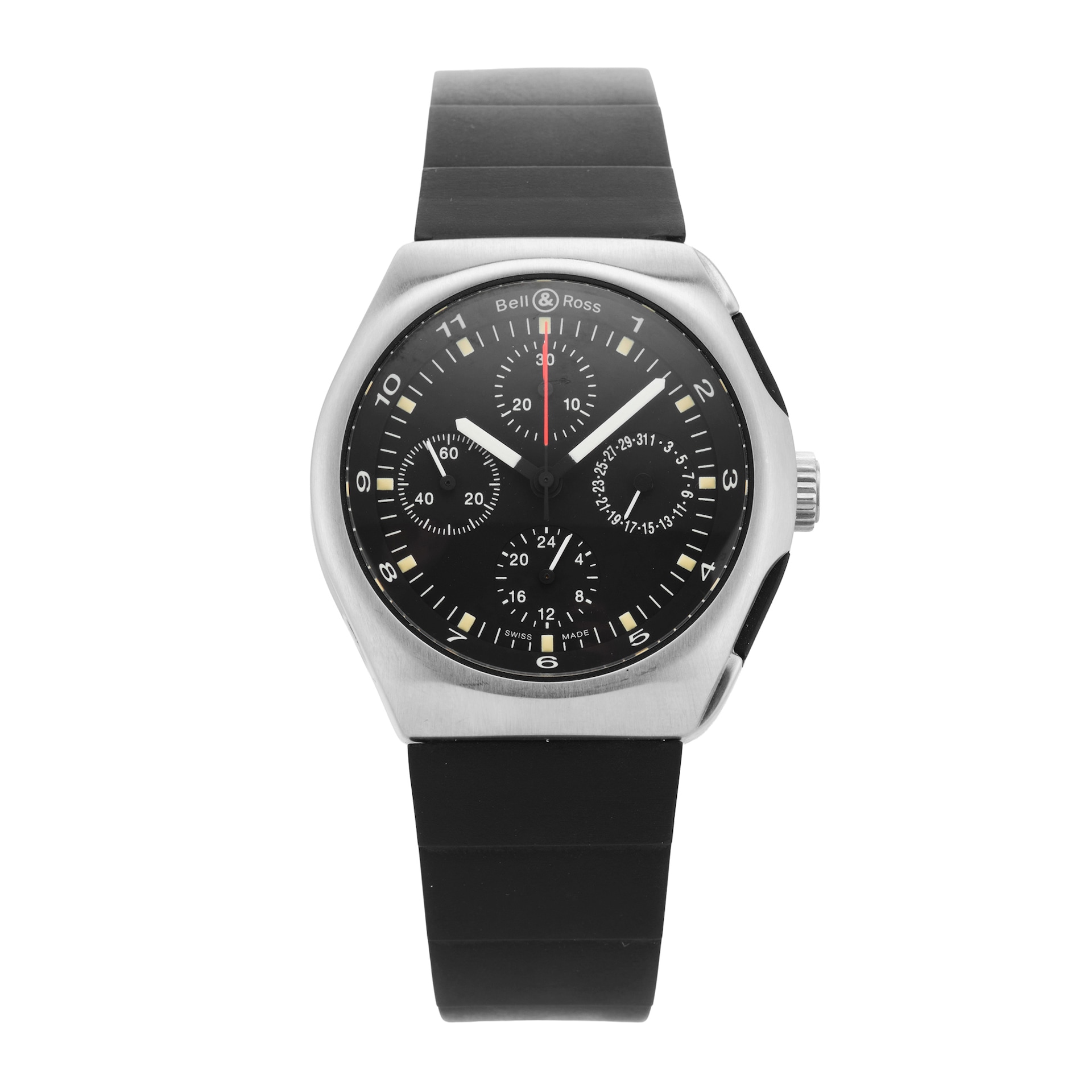 Pre-Owned Bell & Ross Space 3 GMT Chronograph 41mm Stainless Steel Pre-Owned Bell & Ross Space 3 GMT Chronograph 41mm Stainless Steel