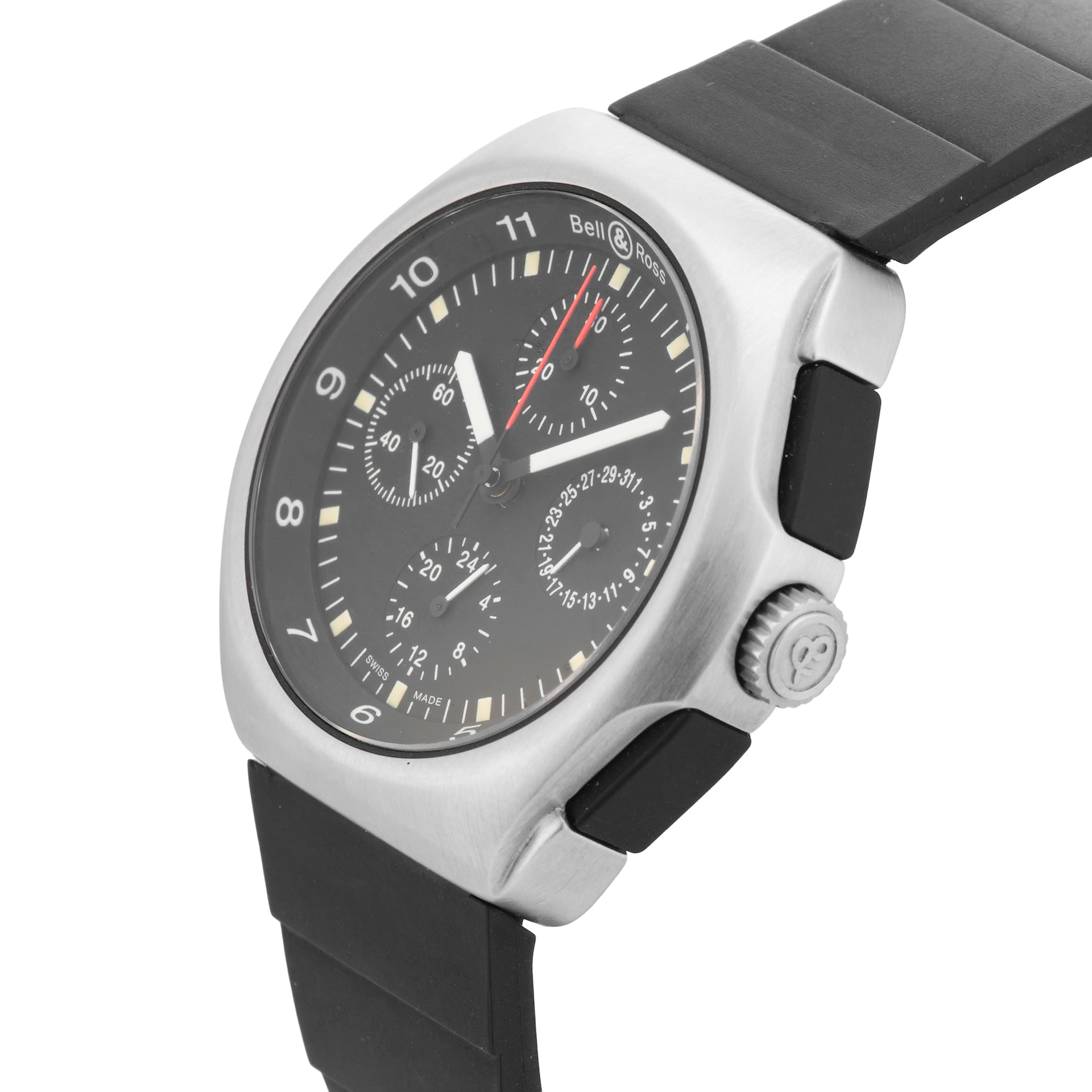Pre-Owned Bell & Ross Space 3 GMT Chronograph 41mm Stainless Steel Pre-Owned Bell & Ross Space 3 GMT Chronograph 41mm Stainless Steel