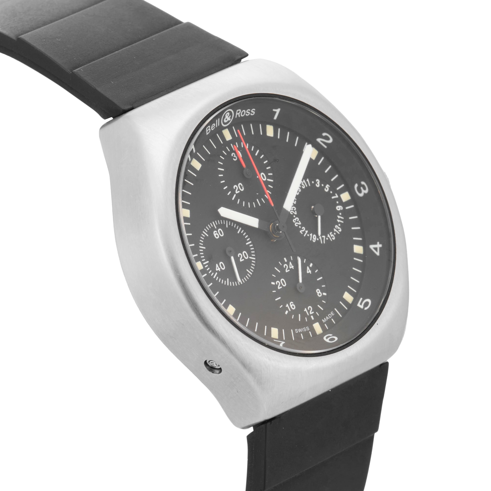 Pre-Owned Bell & Ross Space 3 GMT Chronograph 41mm Stainless Steel Pre-Owned Bell & Ross Space 3 GMT Chronograph 41mm Stainless Steel
