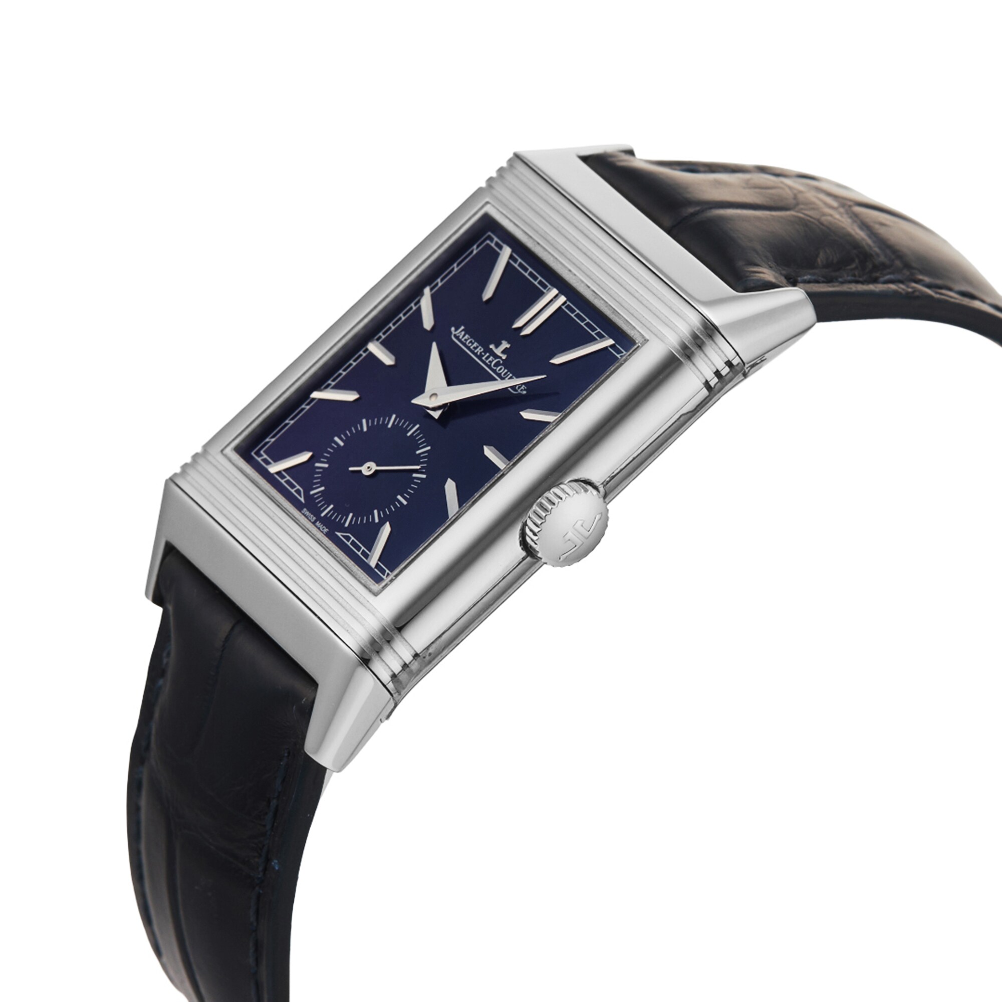 Pre-Owned Jaeger-LeCoultre Reverso Tribute Mono Small Second 27.4mm Stainless Steel  Q3978480