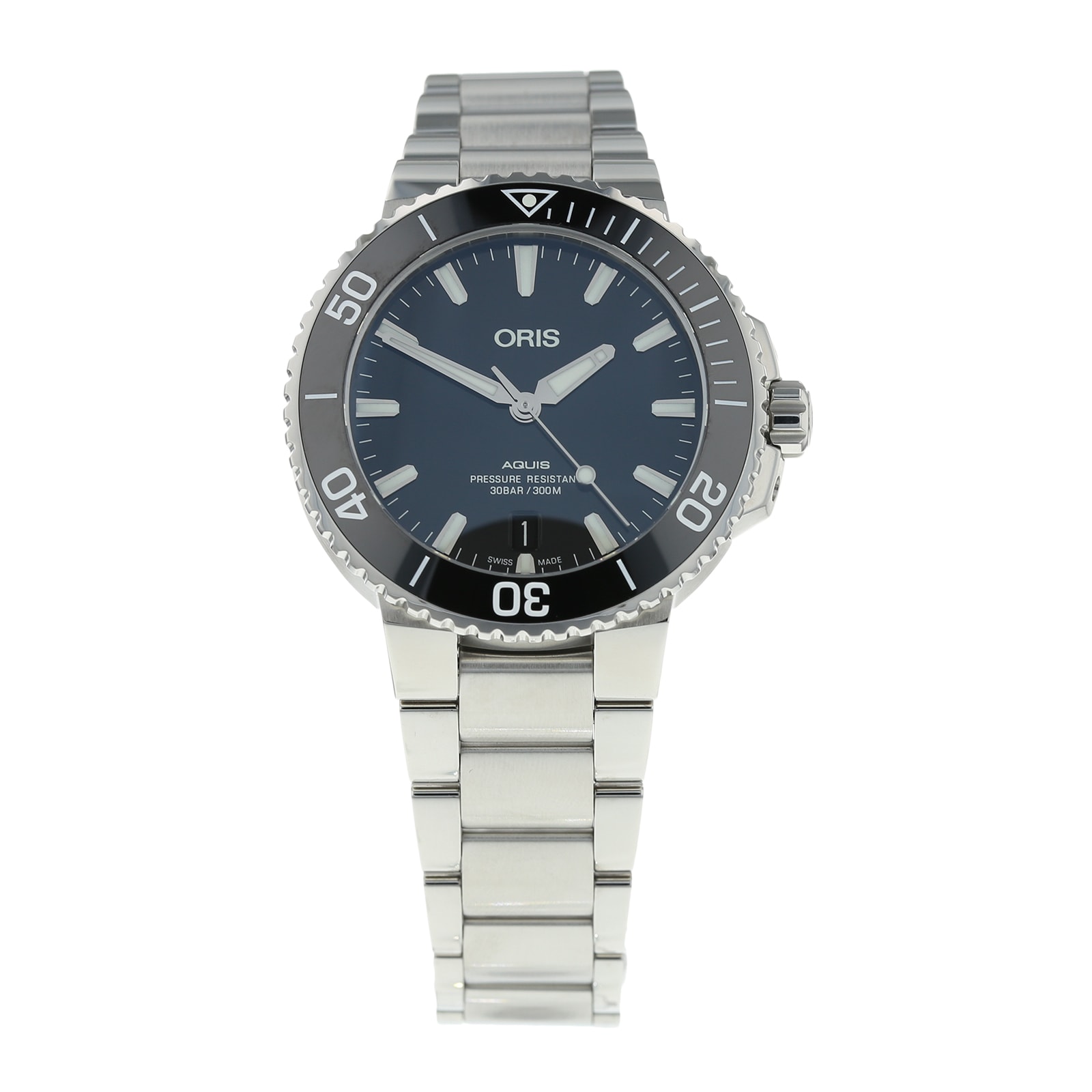 Pre-Owned Oris Pre-Owned Oris Aquis Diver Mens Watch 01 733 7732 4134