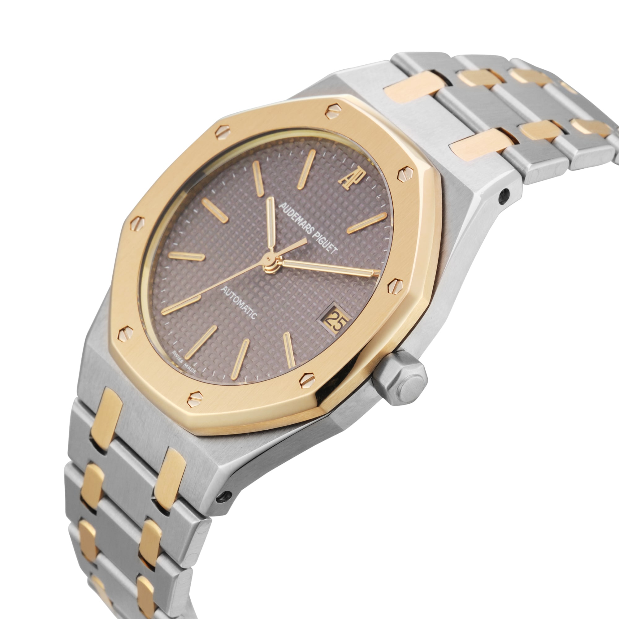 Pre-Owned Audemars Piguet Royal Oak Jumbo Vintage Mini Jumbo 36mm Stainless Steel and Yellow Gold