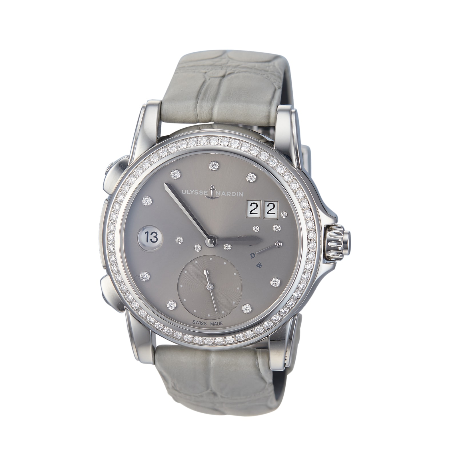 Click to view product details and reviews for Pre Owned Ulysse Nardin Classic Lady Dual Time Ladies Watch 3243 222 91.