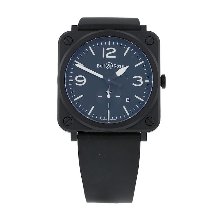 Pre-Owned Bell & Ross Pre-Owned Bell & Ross BR S Black Matte Mens Watch BRS-BL-CEM